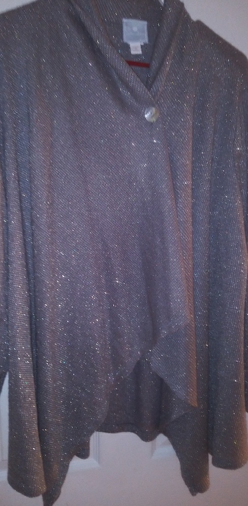 Gray glitter sweater
